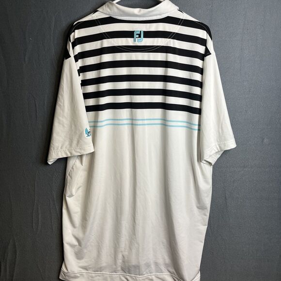 FootJoy Polo Shirt Adult XL Striped Golf Stretch Performance Casual Lot Of 2‎ - Picture 14 of 16